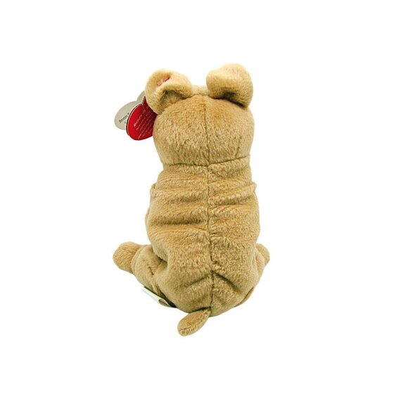 Ty Beanie Baby 2.0 Collection Cargo The Bull Dog 2008 Tan Animal Plush Toy 6x4" - Picture 6 of 12